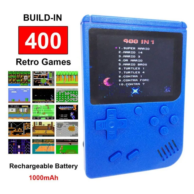 Built-in Portable Video Game Consoles 400 Classic Game Consoles Retro 3.0-inch Screen Portable Video Game Consoles For FC Games