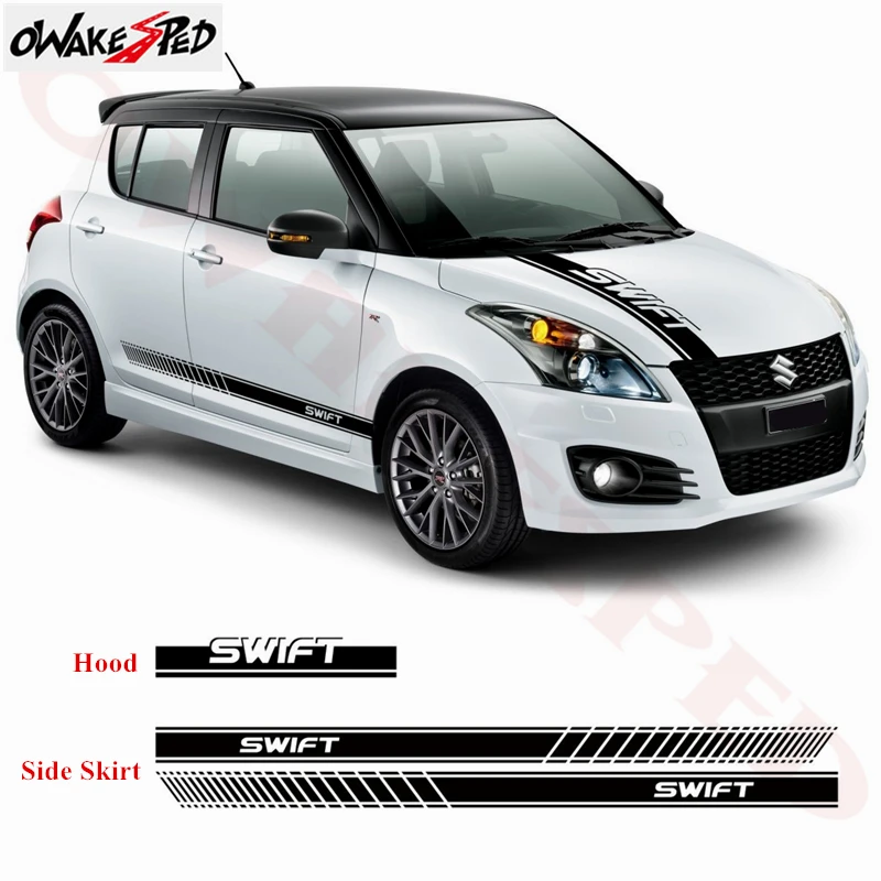 1 комплект двухсторонних декоративных наклеек для кузова автомобиля SUZUKI SWIFT Sport