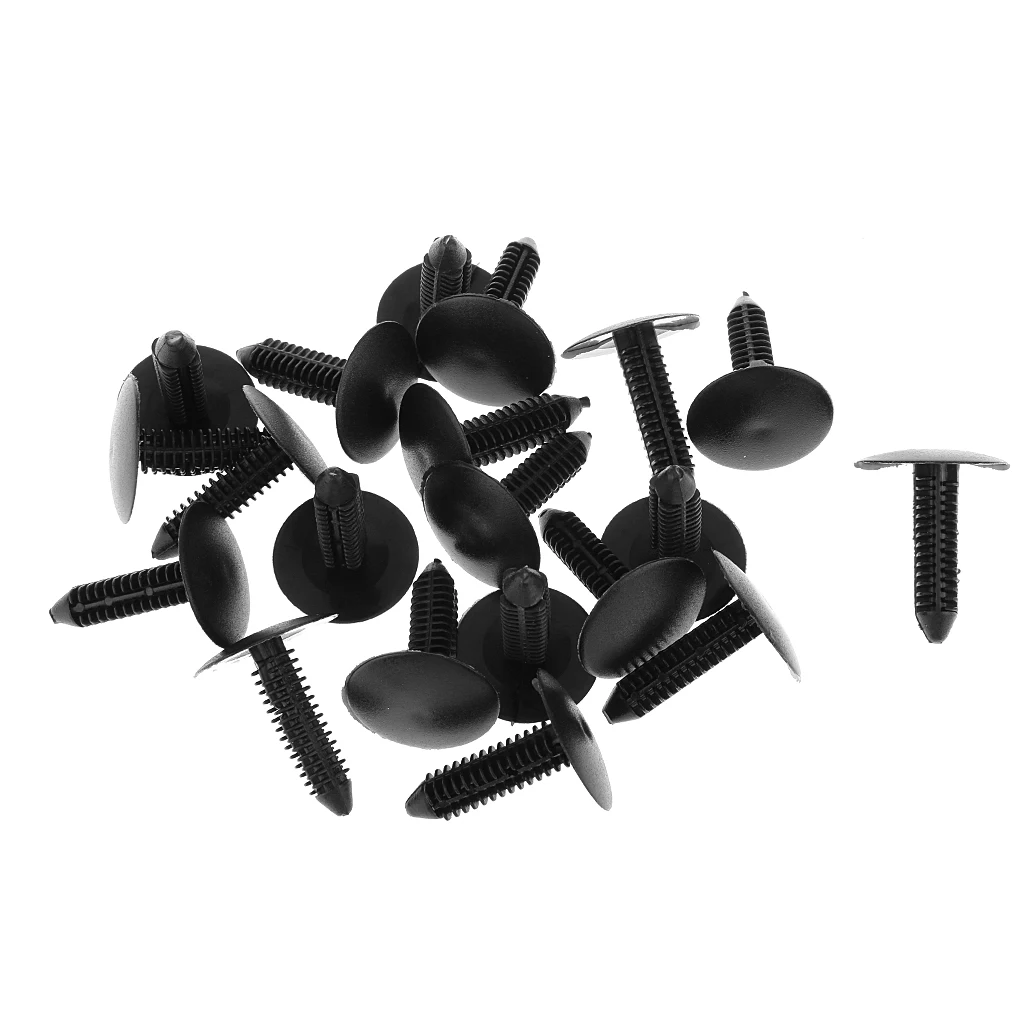 

Vehicle Headliner Fasteners Retainer Clip for Ford XW7Z6302354AAB Black Pack of 20