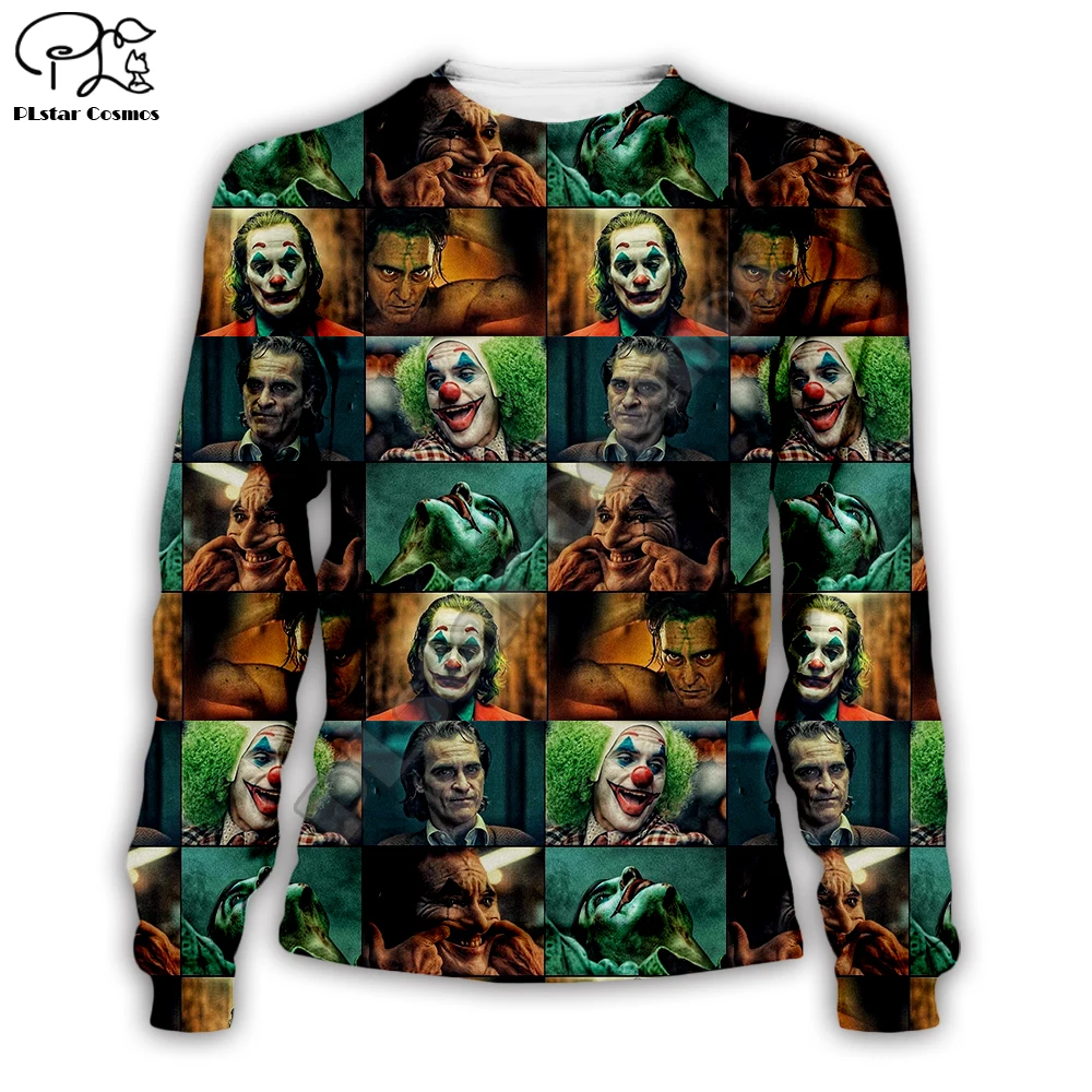 Sweatshirts PLstar Космос фильм Джокер Хоакин Феникс Красочный Harajuku спортивный костюм 3D принт Толстовка/куртка/для мужчин и женщин s10 - Цвет: Sweatshirts