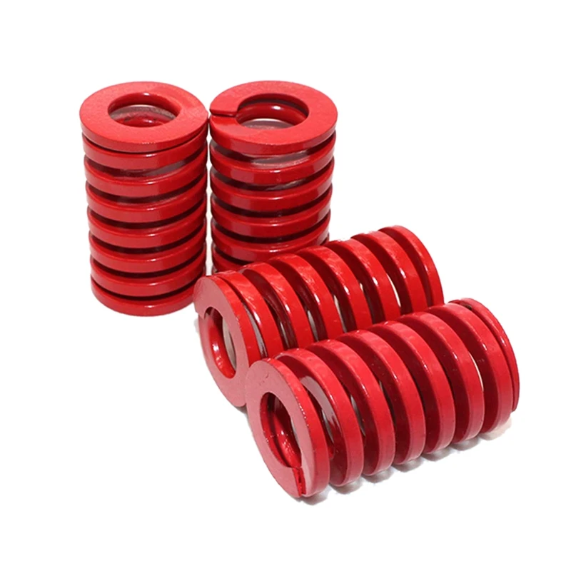 5Pcs25Mm диаметром 40 мм Длинная спиральная штамповки средняя нагрузка пресс-форма спиральная трубка красного цвета