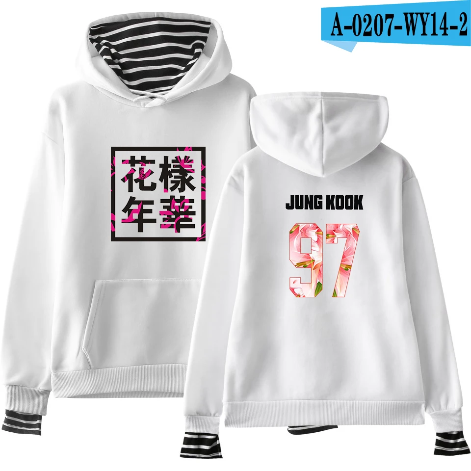 white Bangtan пуловер для мальчиков, шапка, поддельные толстовки из двух частей для женщин, Осень-зима, хип-хоп, Kpop, JIMIN, J-HOPE, JUNG KOOK, толстовки suga - Цвет: white