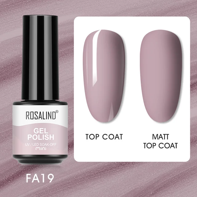 ROSALIND Nail Gel Polish Neon Luminous Hybrid Varnish Manicure Semi Permanent UV Gel Nail Art Base Top Coat Gel Nail Polish New FXA-FA19