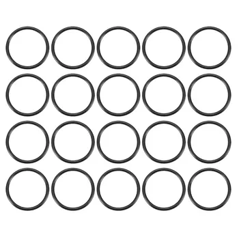 

uxcell 20 Pcs 25mm x 2mm Mechanical Rubber Oil Sealed O Rings Gaskets Washers