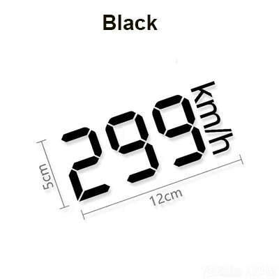 Universal Car Speed Meter 299KM/h Digital Stickers Body Window Decal Vinyl Graphic for Subaru Ford Ranger VW Golf GTI JDM GK5 |
