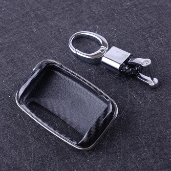 

DWCX Car Hard Remote Key Case Shell Fob Cover 7.1x4.5x1.8cm Fit For Land Rover Range Rover Discovery Jaguar XE XF XJ