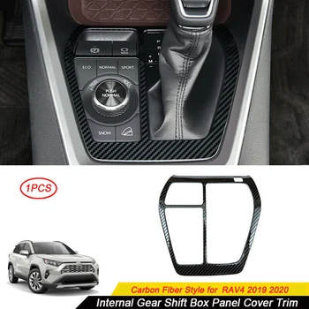 

for Toyota RAV4 2019-2020 Carbon Fiber Style Internal Gear Shift Box Panel Cover Trim
