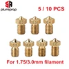 5/10pcs M6 Threaded Nozzle Full Metal 0.2/0.3/0.4/0.5/0.6mm Optional for 1.75/3.0mm Filament V5 V6 Hotend Extruder 3D Printer ► Photo 1/5