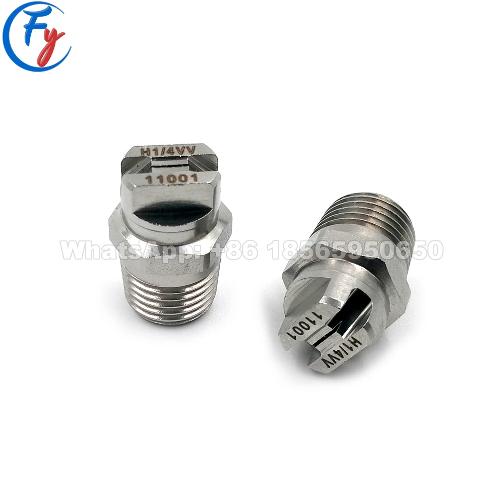 Flat Fan V e Jet Water Spray Nozzle 45/65/95 110Degree HVV V Jet Cooling Nozzle Industrial Flat Fan Spray Nozzle
