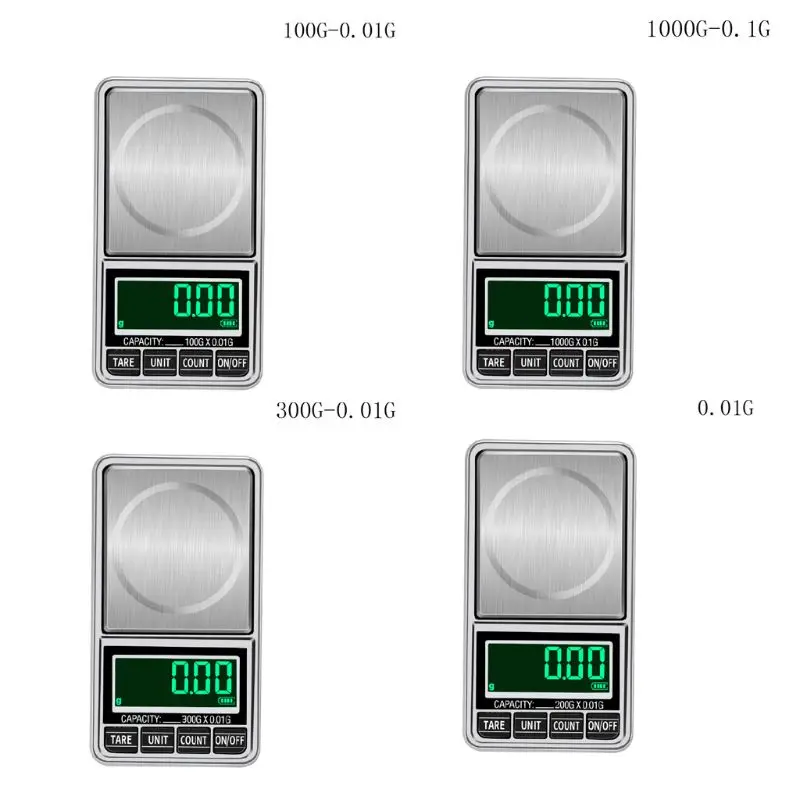 0,1/0,01g мини USB цифровые высокоточные весы для взвешивания порошка ювелирных изделий