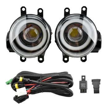 

Car Front Bumper LED Fog Lights Daytime Running Light Assembly and Wire and Frame For RAV4 2018 2019 2020 LE XLE Hybird XSE