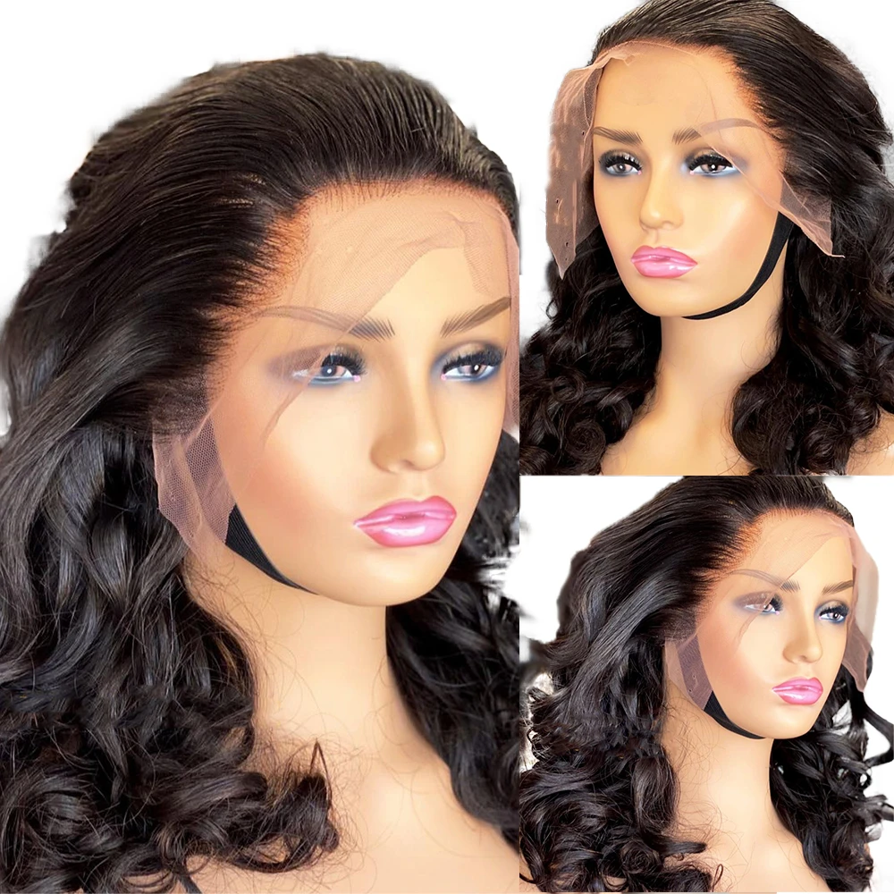 Pixie Short Bob Cut Loose Wave Invisible Lace Front Human Hair Closure Wigs  For Black Women PrePlucked Bleach Remy Brazilian|Human Hair Lace Wigs| -  AliExpress