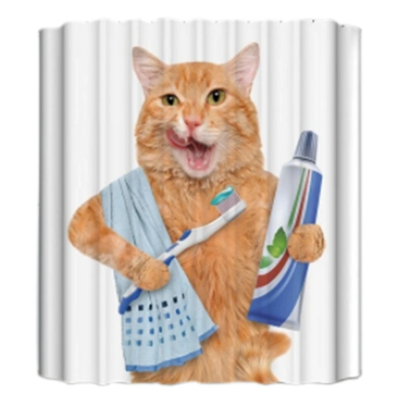 Водонепроницаемый 3D Goldblum Lovelycat декоративная ванная занавеска для душа Bape Cortina Rideau de Douche Свадебные украшения Douchegordi