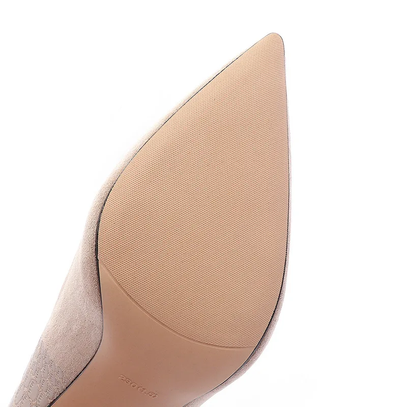 Thin High Heels Pumps Women Shoes women pumps PU Slip On 10.5CM Pointed Toe Shallow zapatos de mujer heels women size 35-42