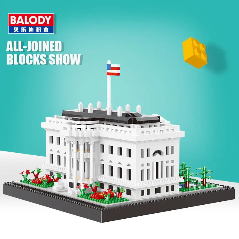 

Balody Balody16090 White House Model Toy Small Particles Micro Diamond Building Blocks Assembled Adult Educational
