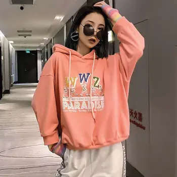 

The spring and period and the new round collar jacket made of pure cotton thin coat ou feng heavy beading relaxed joker hoodies