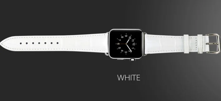 white Кожаный ремешок для часов для Apple Watch Series 3 2 1 мягкий благородный 42 мм 38 мм спортивный браслет ремешок для iwatch 5 4 40 мм 44 мм - Цвет ремешка: white