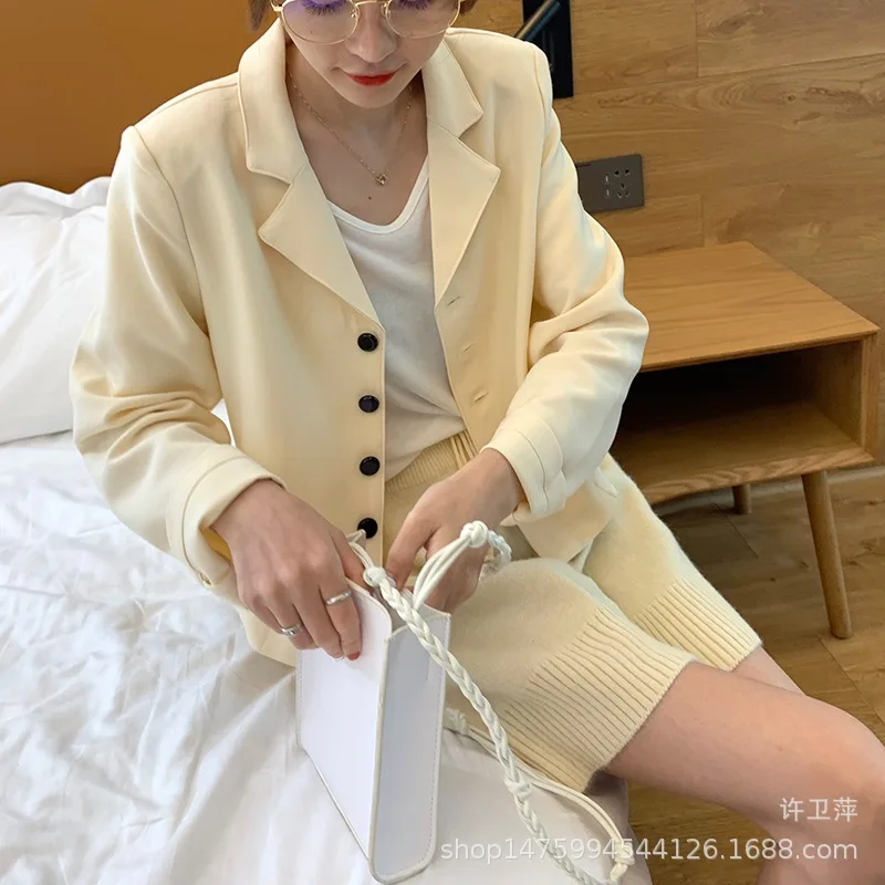 

Ultra-Short Simple Suit Jacket Women's Autumn And Winter Korean-style Casual Versatile Coat Students Versatile Fashion