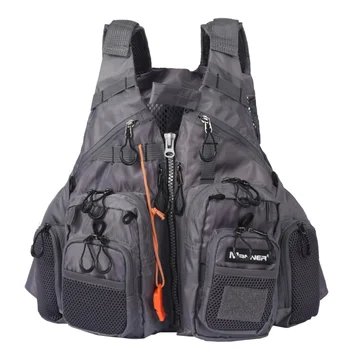 

Adjustable Fishing Vest Mutil-Pocket Mesh Fly Fishing Vest Outdoor Sport Life Safety Jacket Swimming Sail New Vest
