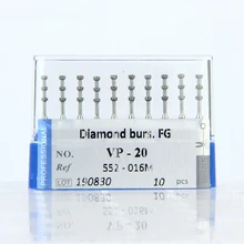 

20pcs Blue Rings 552-016M Dental Dimond Burs VP-20 FG Shank 1.6mm Medium High Speed High Quality Grinding Tool for Dentistry