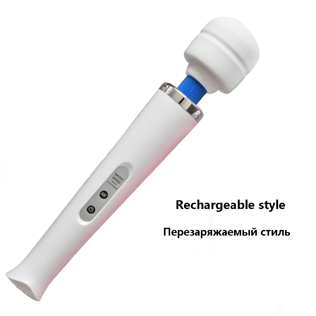 white USB 10 скоростей, волшебная палочка, массажер для ног, мощный вибрирующий массаж, вилка EU/US/UK, USB подзарядка, массажная палочка - Цвет: white USB