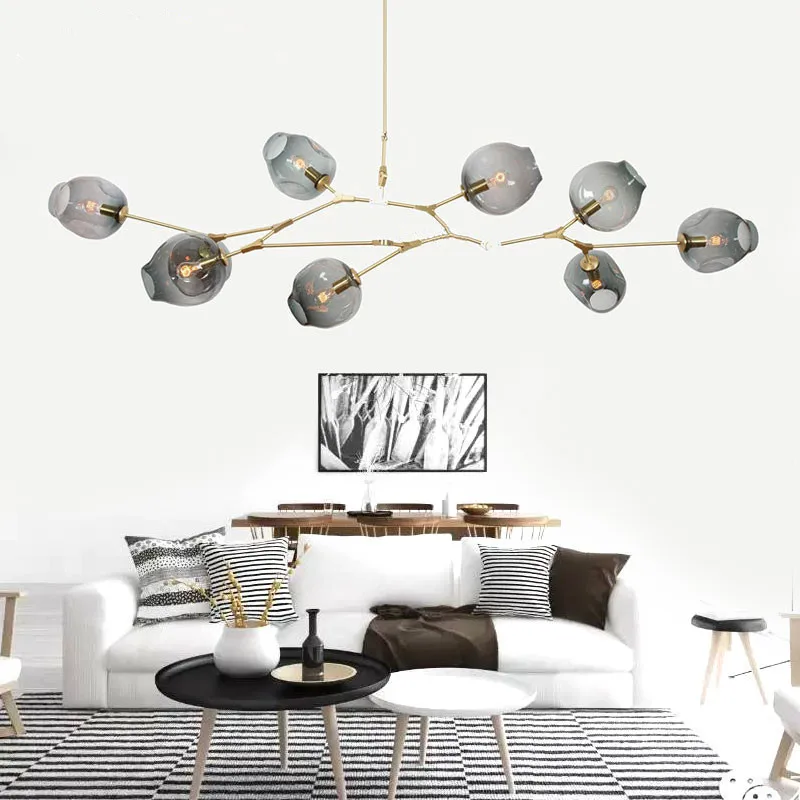 

Europe Post Modern Simple Magic Bean Branch Creative Personality Molecule Chandelier Living Room Dining Room Bedroom Chandelier