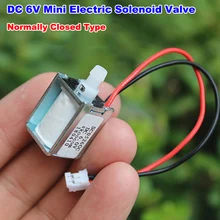 DC 3 V-6 V маленький мини Электрический DC Соленоидный клапан нормально замкнутый воздушный расхода газа Управление клапан для приборы для измерения кровяного давления крови монитор