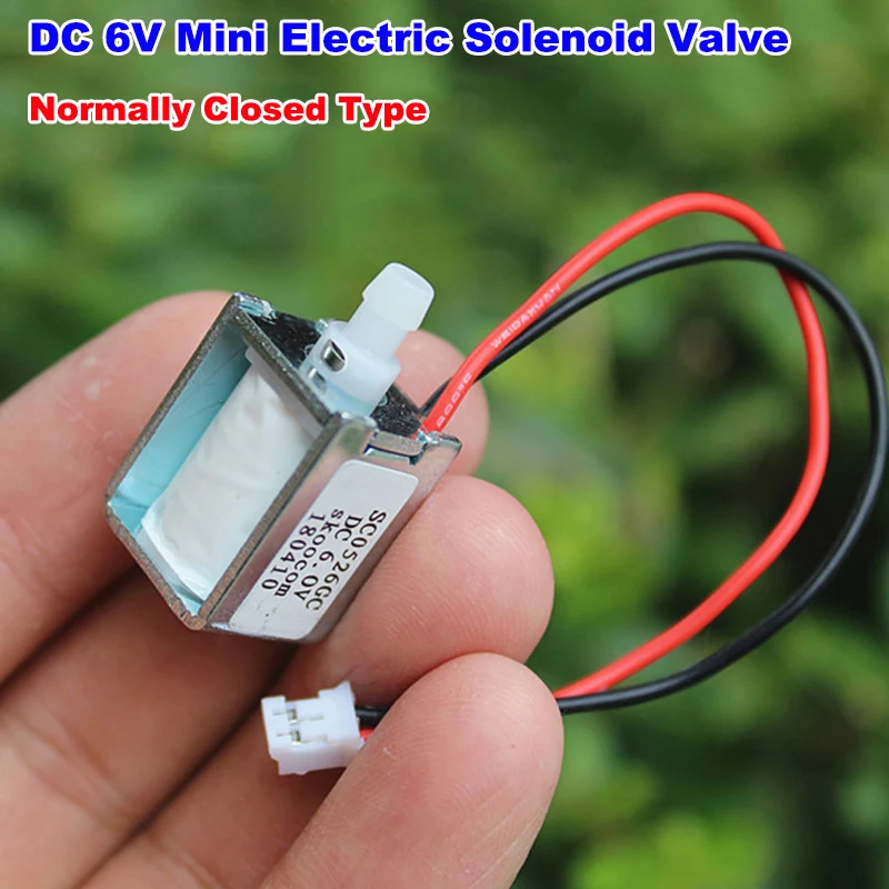 DC3V 3.7V 5V 6V Mini Electric Solenoid Exhaust Valve Small Gas Air Valve Monitor 