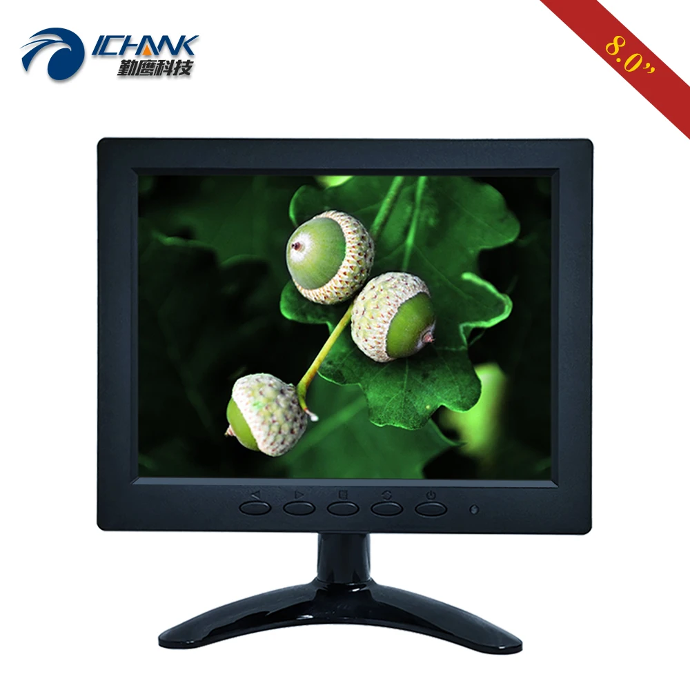 B080JN-ABHUV/8 &quot1024x768 IPS BNC HDMI встроенный динамик маленький POS микроскоп монитор USB U-диск