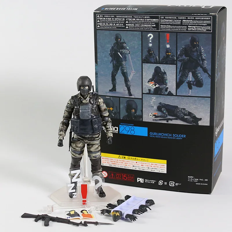 figma 243 298 Snake Gorrukovich Soldier Metal Gear Solid2 Sons Of Liberty 6&quot Action Figure Collectible Model Toy | Игрушки и хобби
