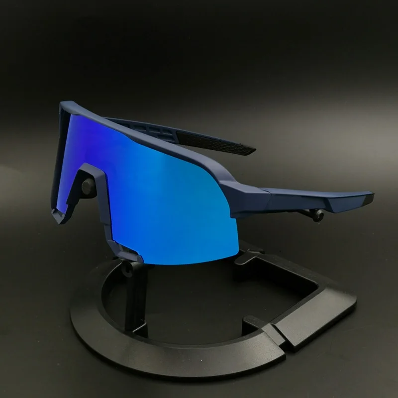 3 Lens Not Polarized Уличные спортивные очки с 3 линзами для езды на велосипеде, Mtb, гоночные очки для шоссейного велосипеда, мужские и женские солнцезащитные очки UV400 для езды на велосипеде, очки для бега - Цвет: 3 Lens Not Polarized