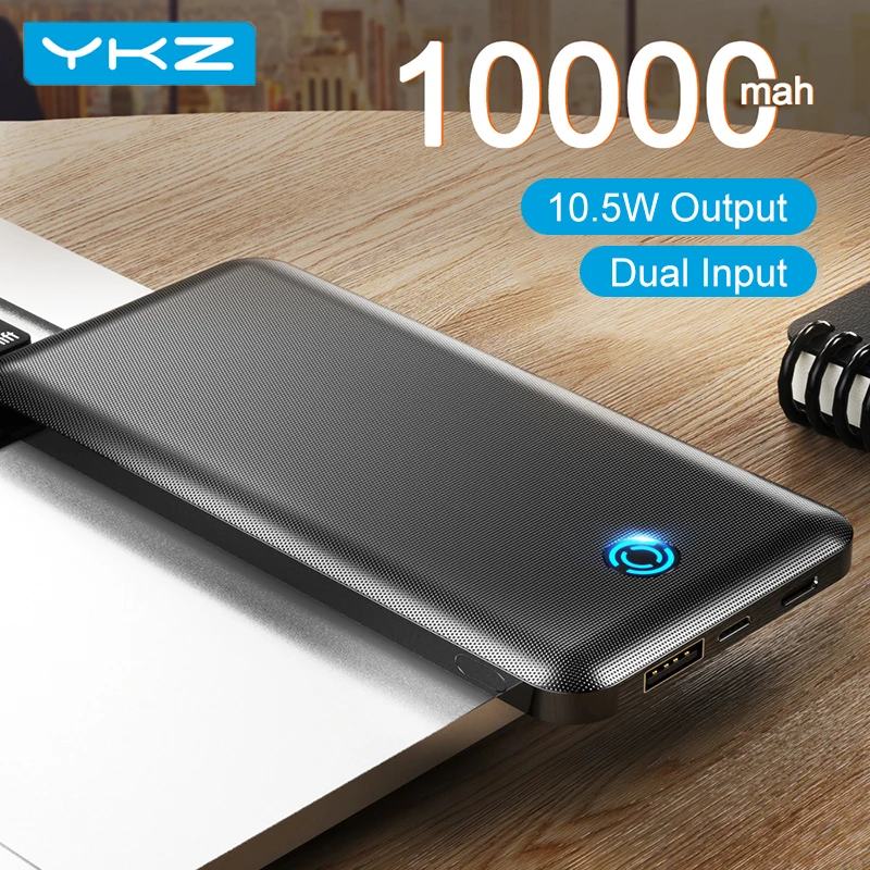 YKZ 10000 мАч Power Bank портативный 18 Вт PD FasCharging Powerbank USB тип C мобильный телефон зарядное