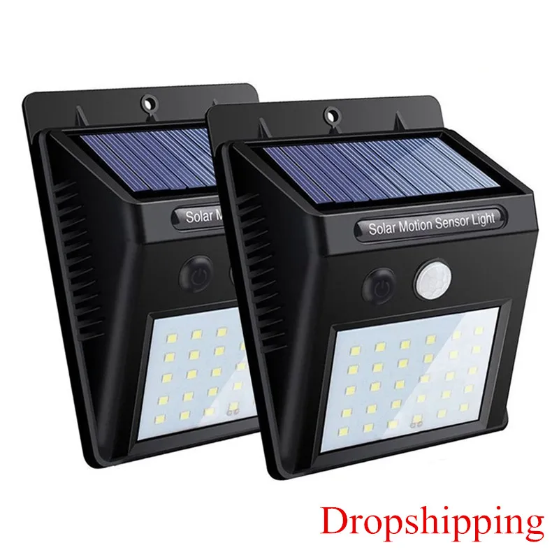 

3/4 Pcs Outdoor Solar Light PIR Motion 30 LEDs Sensor Solar Garden Light Energy Saving Street Path Wall Lamp Sunlight Dropship