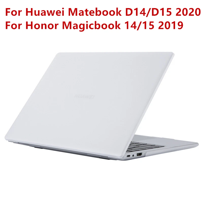 Чехол для ноутбука Huawei Matebook D 14 15 2020 Матовый Прозрачный жесткий чехол Honor Magicbook 2019
