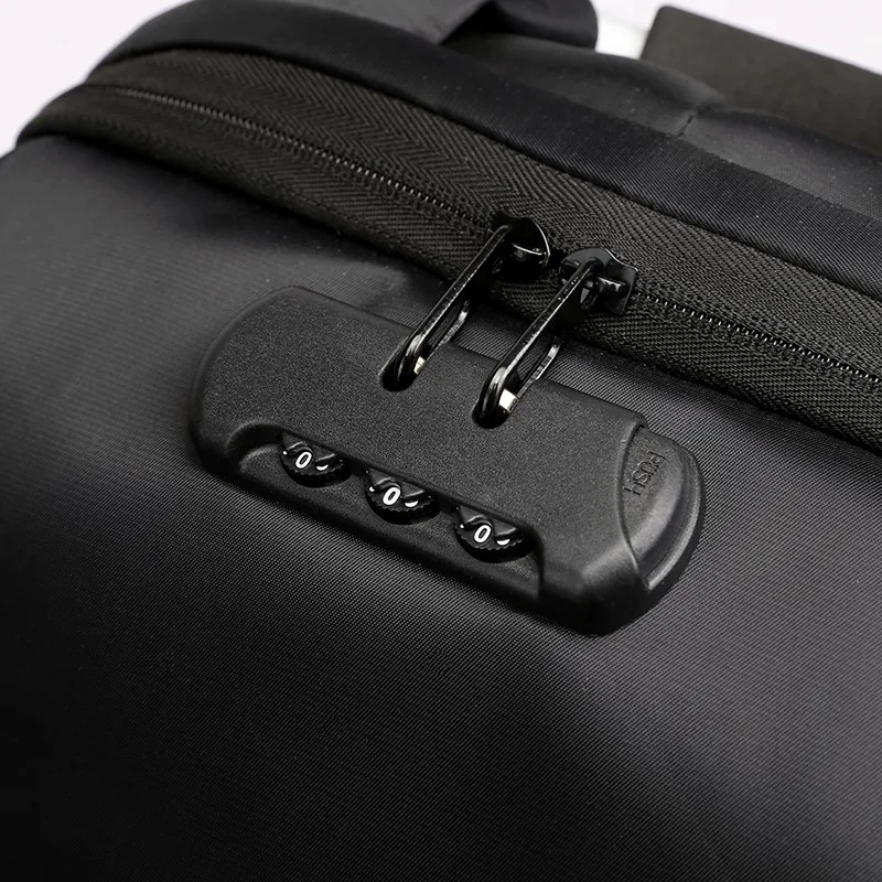 Мужской рюкзак, usb зарядный интерфейс, большая открытая и закрывающаяся деловая сумка для компьютера, многофункциональная Противоугонная сумка через плечо