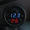 3 in 1 12/24V Car Auto LED Digital Voltmeter Gauge Thermometer USB Charger Monitor Display Charging For Phone Tablet GPS ► Photo 3/6