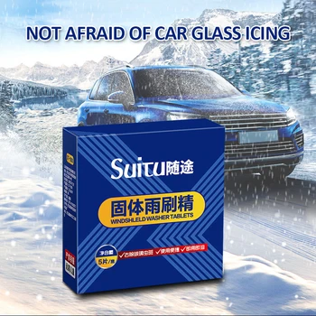 

1Box Universal Car Water Solid Effervescent Tablets Auto Strong Decontamination And Concentrated Wipe Car Cleaning Tool