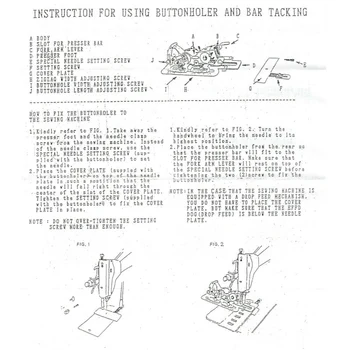 

Button Hole Attachment For Juki DDL Series Sewing Machine Spare Parts Supplies
