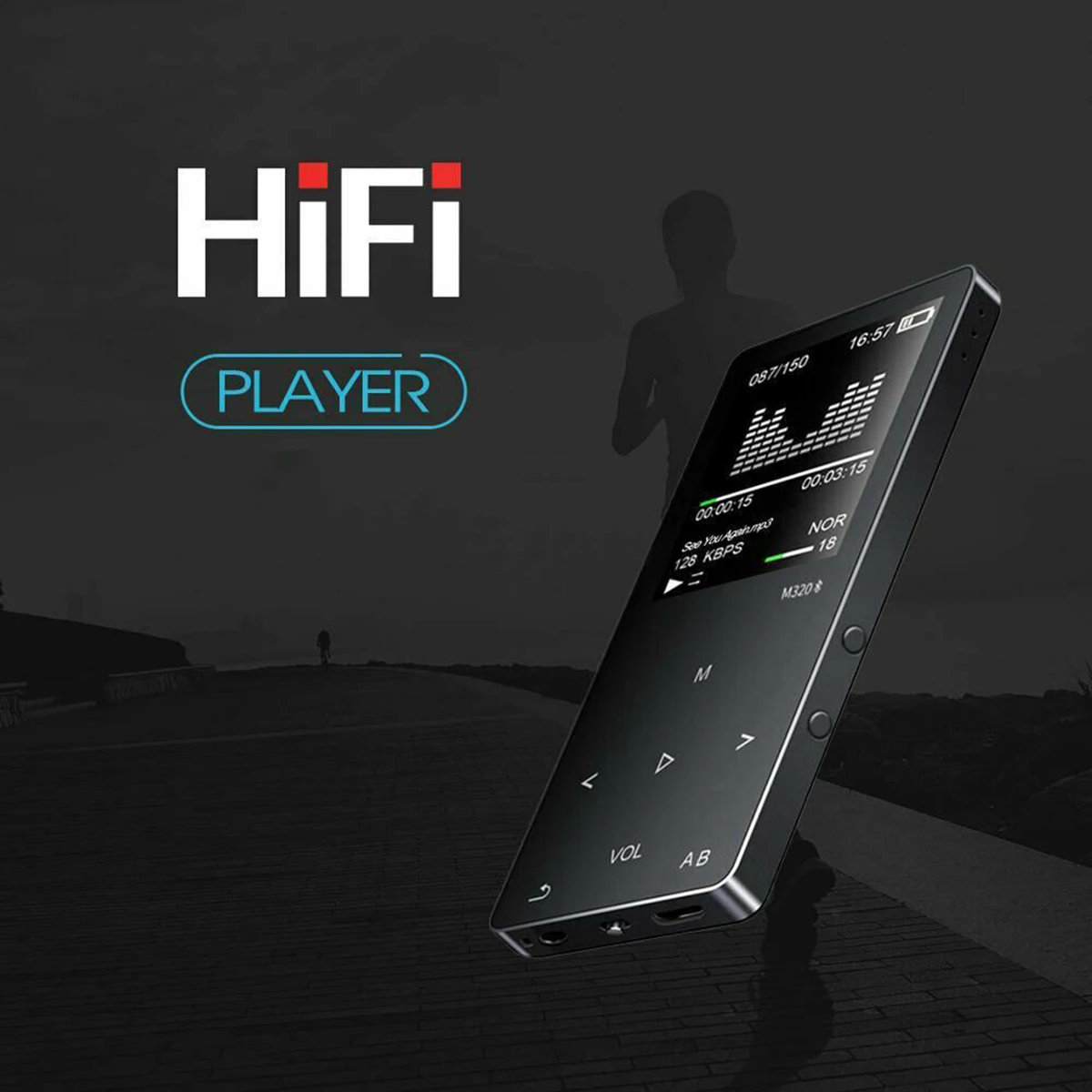 SOONHUA цифровой Hi-Fi музыкальный плеер портативный mp3-плеер fm-радио mp3-плееры мини BT MP3 диктофон с наушниками