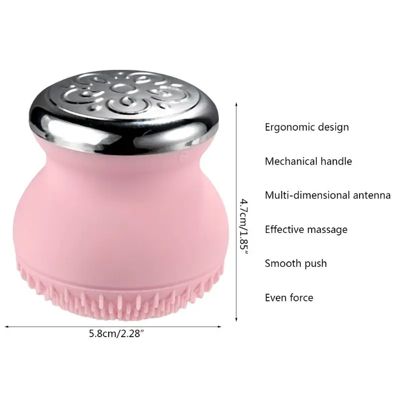 Мини-Очищающий кожу вибрационный интродатчик перезаряжаемый Силиконовый Электронный косметический инструмент Водонепроницаемая кисть для лица