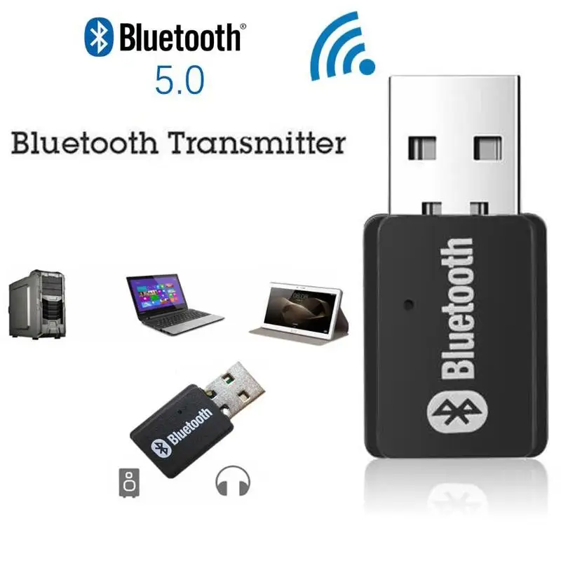 ПК Музыкальный беспроводной передатчик аудио 5,0 bluetooth адаптер USB bluetooth передатчик BT5.0 EDR AD2P для динамика приемник с гарнитурой