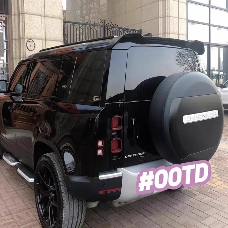 New design For LAND ROVER DEFEND 2020 2021 spoiler high quality ABS materail Rear Roof Defender Spoiler Trunk Boot Lip tail Wing