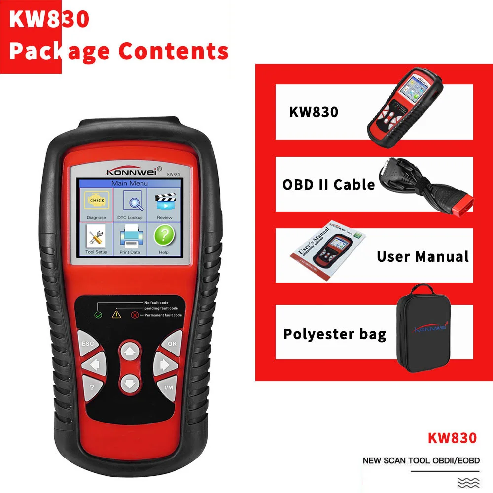 OBD OBD2 сканер для диагностики автомобиля считыватель кодов OBD II и EOBD Авто Автомобильный сканер кода диагностический инструмент для сканирования неисправностей