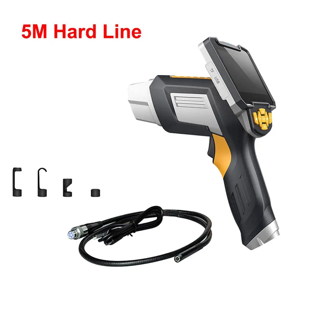 4,3 дюймов цифровой экран LCD эндоскоп IP67 1080P HD Micro Inspection Камера промышленная машина для ремонта гибкий эндоскоп с 6LED свет - Цвет: 5M