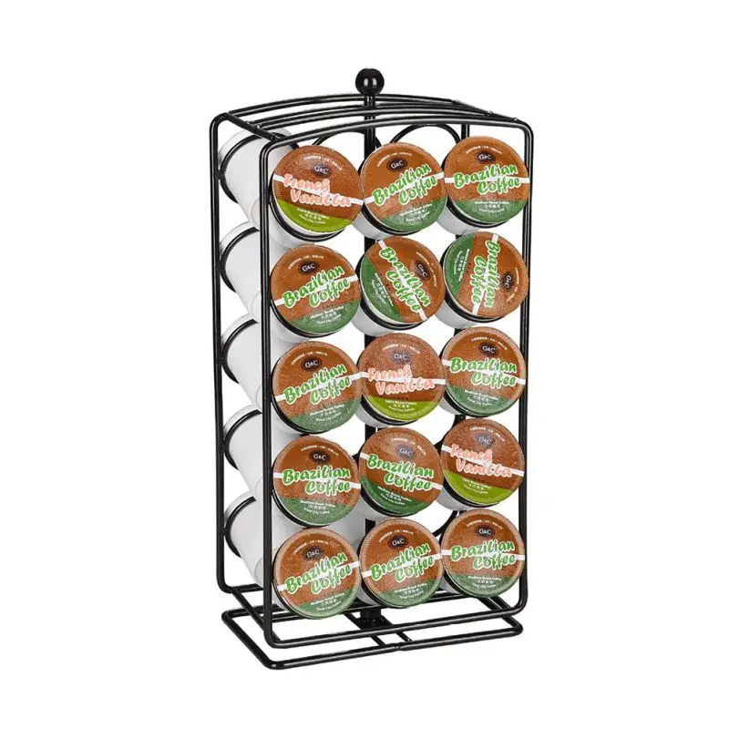for 30pcs Capsule Металлический держатель кофейных капсул, железная Хромированная Подставка, кофейные капсулы для хранения, металлический держатель кофейных капсул для капсул - Color: for 30pcs Capsule