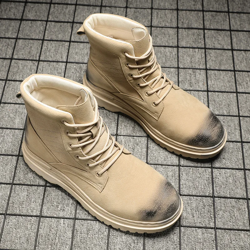 Winter Boots men new autumn winter high help wolf snow snow outdoor tooling boots high quality men's waterproof shoes*C05