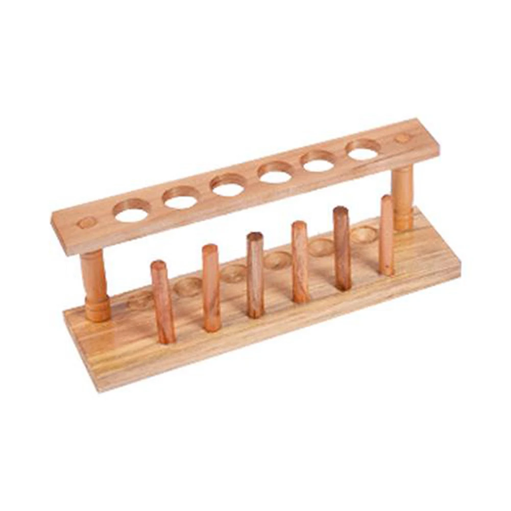 Kayu Laboratorium Tabung Uji Penyimpanan Pemegang Bracket Rak Sekolah 6 Lubang Dengan Stand Tongkat Untuk Mengajar Sekolah Peralatan 24 7 8 5 Cm Pendidikan Peralatan Aliexpress