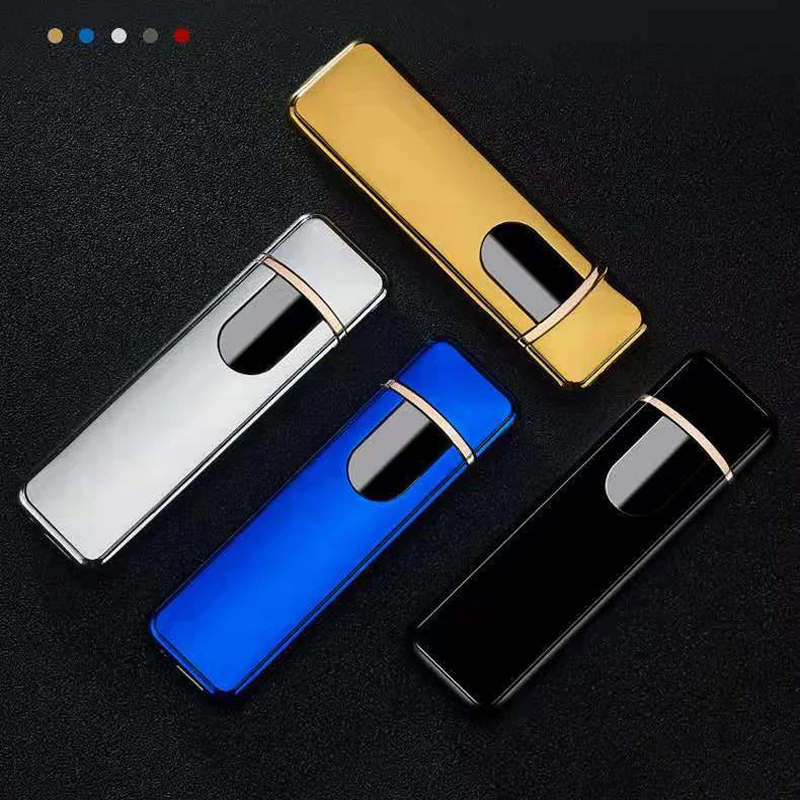 10 шт./лот USB мини-сигарета электрическая зажигалка сенсорная для курения кальян электронные сигареты зажигалки гаджеты для мужчин