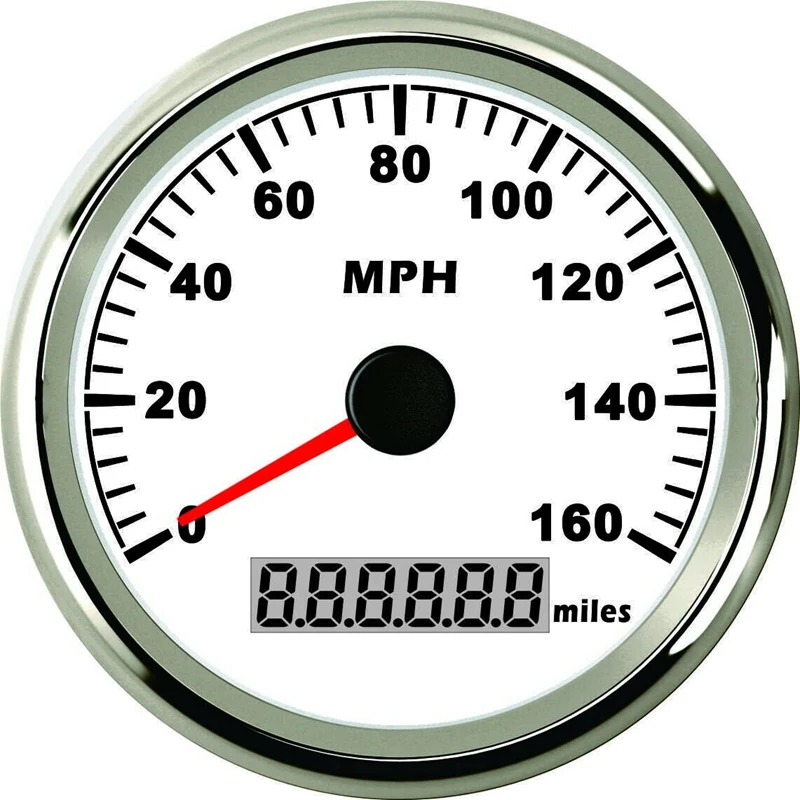 

85mm White GPS Speedometer Waterproof 160MPH for Car Truck Motorcycle Marine GPS Speedometer