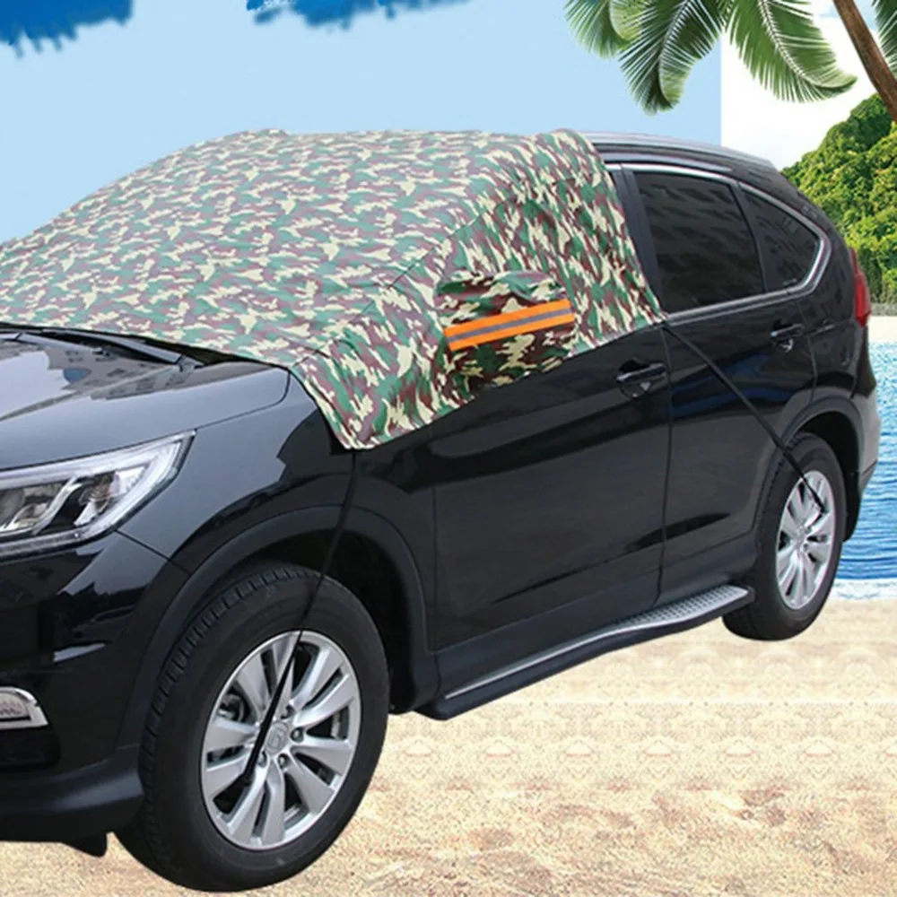 General Winter Snow Block Car Windshield Cover Sunshade Sunscreen Half Hood Dustproof UV Protection Rainproof Windshield Cover